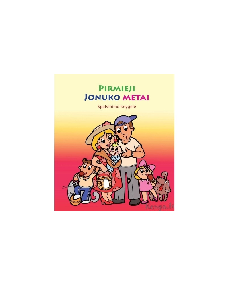 Spalvinimo knygelė PIRMIEJI JONUKO METAI